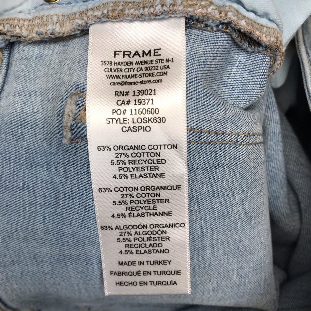 Frame Le One Skinny High-Rise Women’s Jeans - Size: 2 (29-34) - Picture 16 of 17